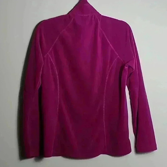 EDDIE BAUER Ladies Full-Zip Microfleece Pink Jacket EB225 Size Medium - Picture 9 of 13